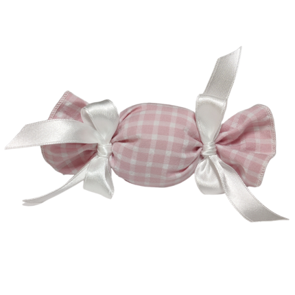 Sacchetto portaconfetti a quadretti rosa Sacchetto portaconfetti a quadretti rosa