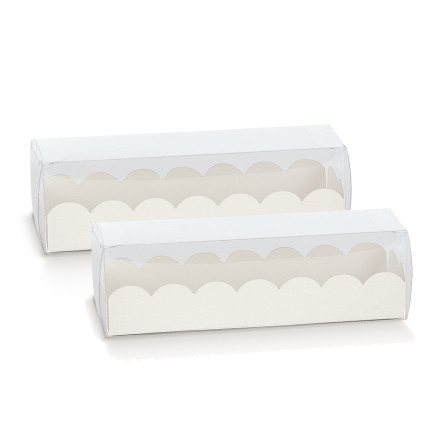 Astuccio porta macarons Fibra bianco