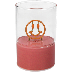 Vaso in vetro smile con led