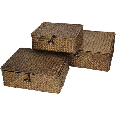 Scatola seagrass con bottone