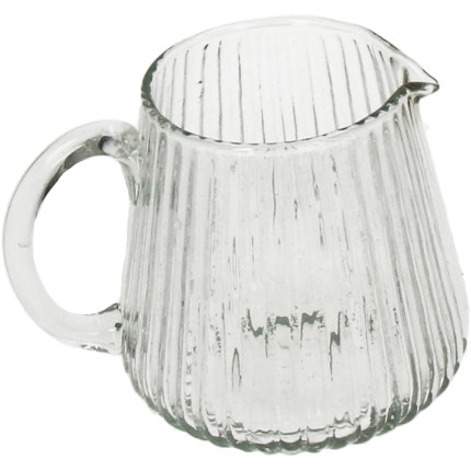 Brocca in vetro trasparente 12cm Brocca in vetro trasparente 12cm