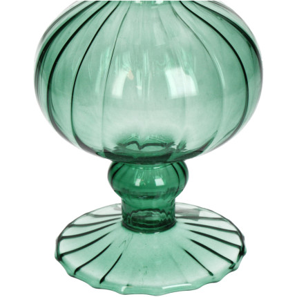 Vaso in vetro verde 21.5cm