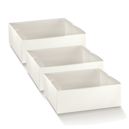 Scatole Porta Dolci Lady in fibra bianco