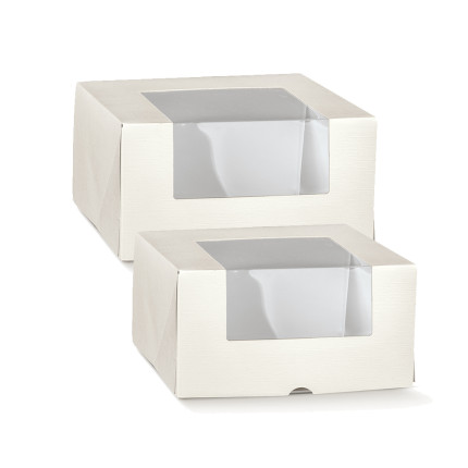 Scatola Pronta Fibra bianco con finestra Scatola Pronta Fibra bianco con finestra