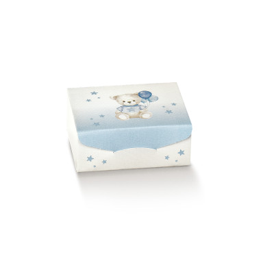 Scatola Gift orsetto azzurro