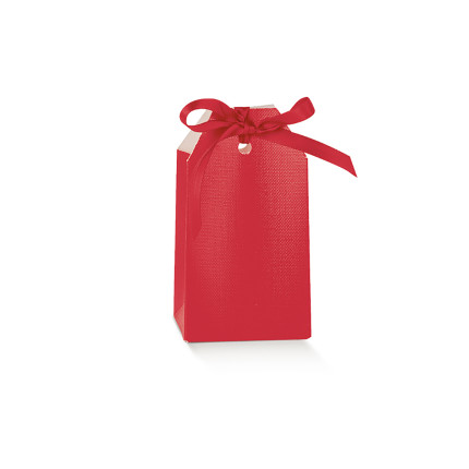 Scatola tag Laurea lino rosso Scatola tag Laurea lino rosso