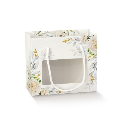 Shopperbox con cordini e finestra Botanic Shopperbox con cordini e finestra Botanic