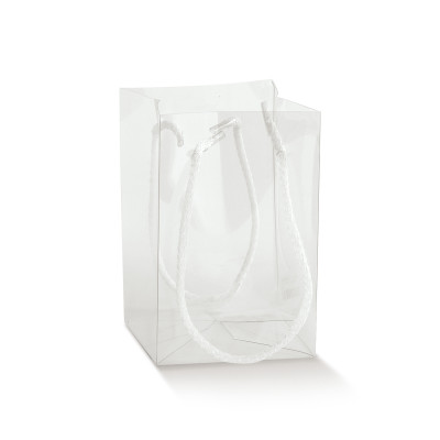 Shopper trasparente con cordini 2