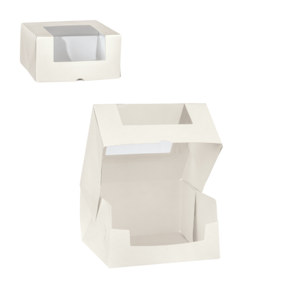 Scatola Pronta Fibra bianco con finestra Scatola Pronta Fibra bianco con finestra