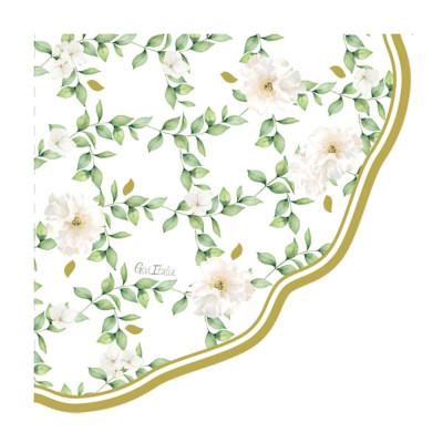 Tovaglioli in carta smerlato Camelia