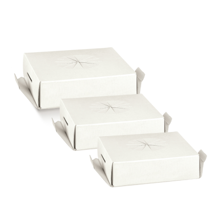 Fondo per uovo in fibra bianco