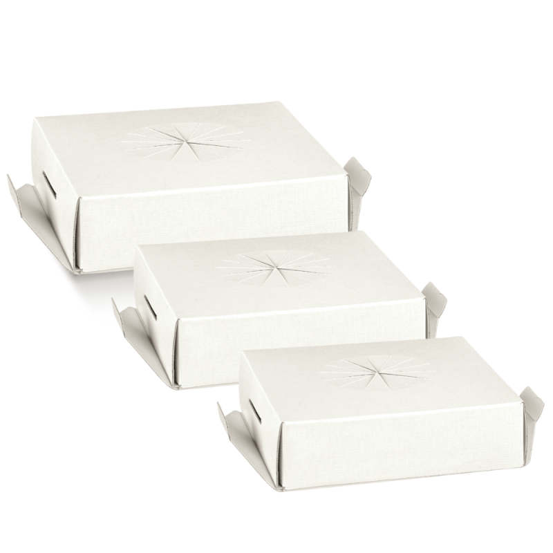 Fondo per uovo in fibra bianco