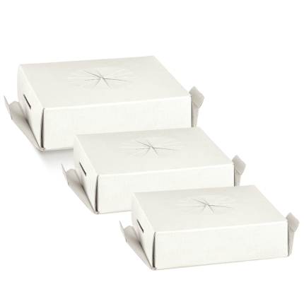 Fondo per uovo in fibra bianco