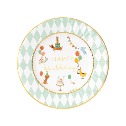 Piatti in carta Happy Birthday