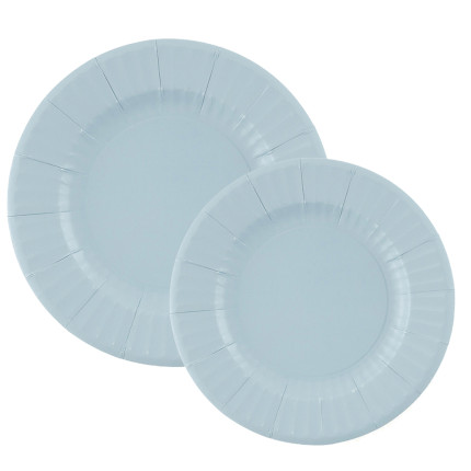 Piatti in carta Fiordaliso in confezione da 8 pezzi Piatti in carta Fiordaliso in confezione da 8 pezzi