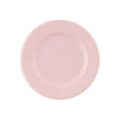 Piatti in carta pastel geranio (8 pezzi)
