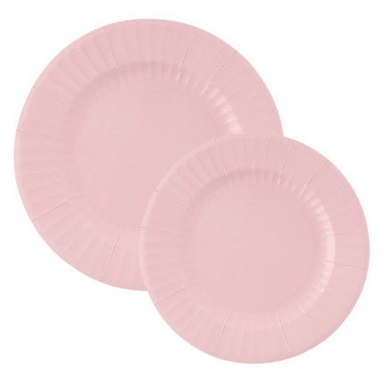 Piatti in carta pastel Geranio