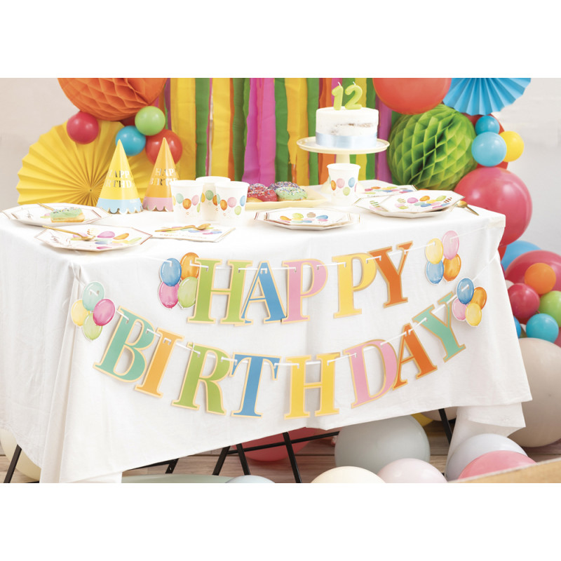 Banner set Happy Birthday