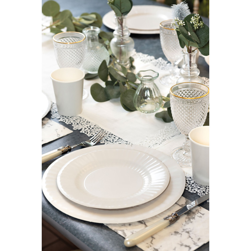 Piatti in carta pastel seta, disponibile in due formati