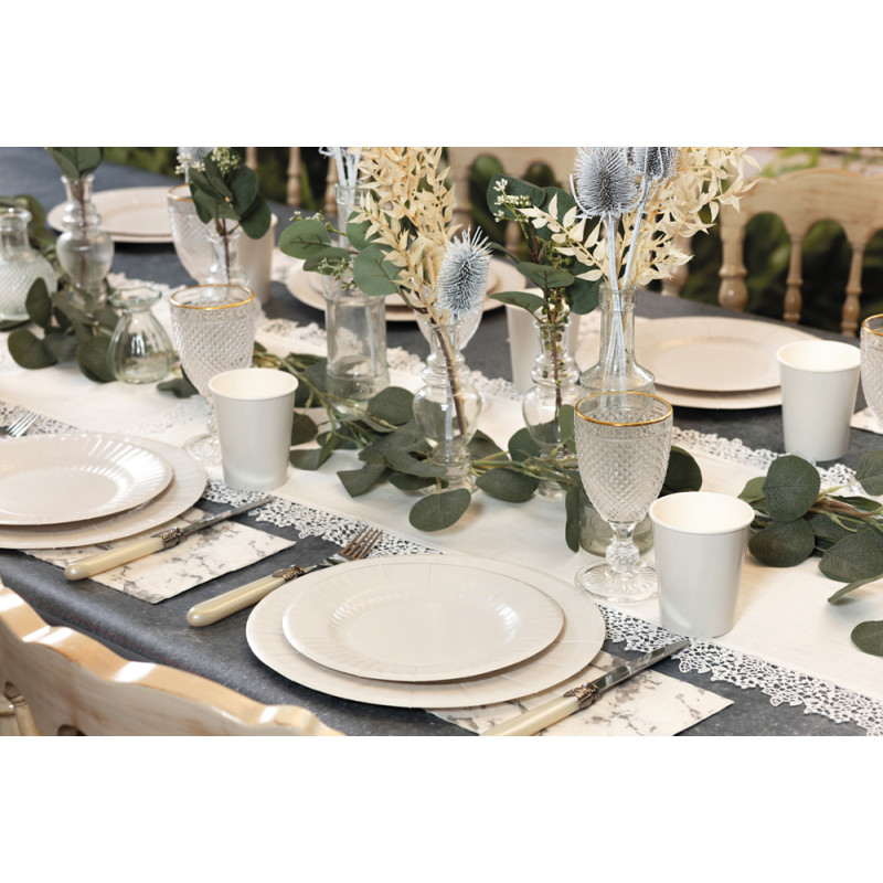 Piatti in carta pastel seta, disponibile in due formati