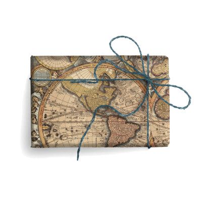 Carta regalo con globi terrestri