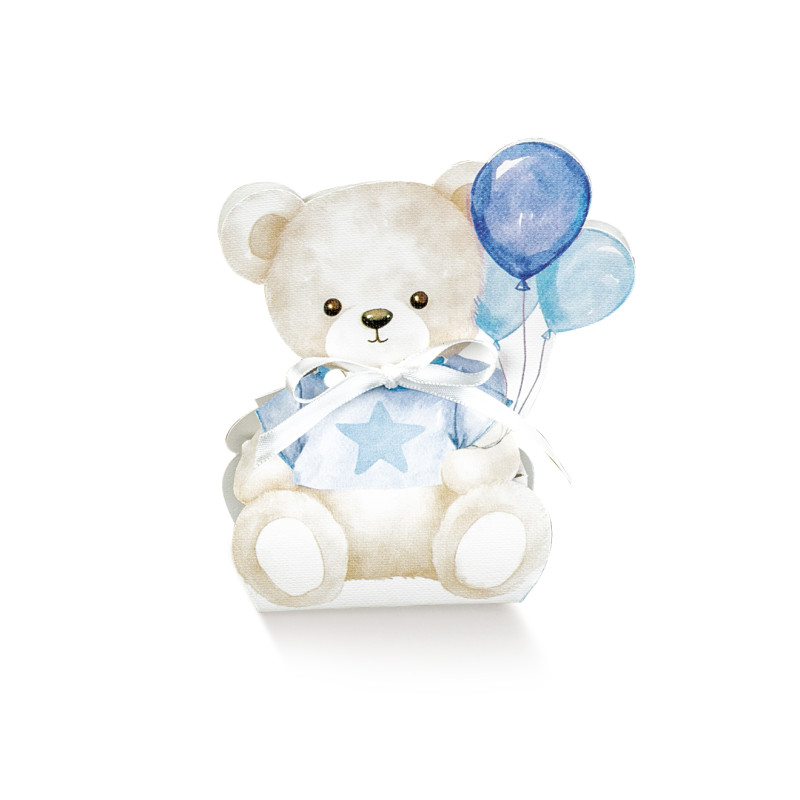 Scatola Orsetto in Cartoncino | Ingrosso Bomboniera Battesimi