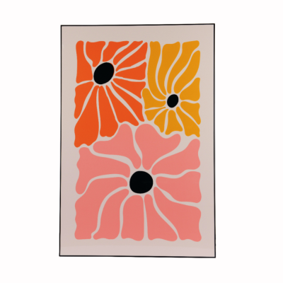 Dipinto fiori su tela 3D