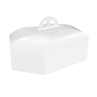 Scatola esagonale bianca vitre' per colomba 1kg