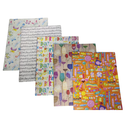 Foglio di carta regalo fantasia