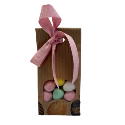 Busta in carta con finestra e stampa uova dorate 2