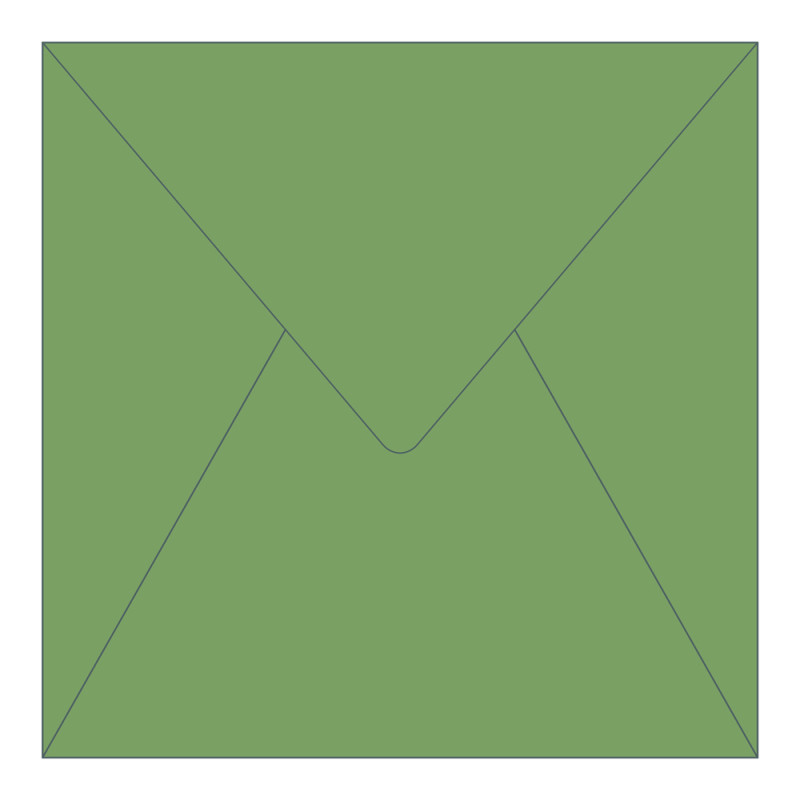 Buste in carta con taglio a punta