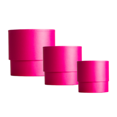 Scatola Fashion tonda fucsia