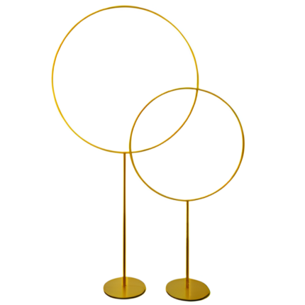 Struttura oro a cerchio con base