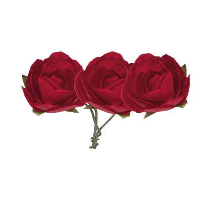 Pick rose rosse in carta in confezione da 12 pezzi