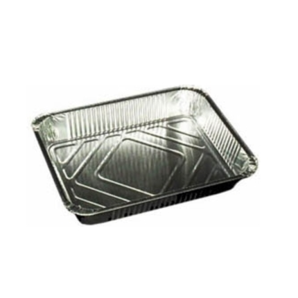 Vaschette 8 porzioni in alluminio con coperchio (2 pezzi)