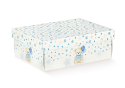 Scatola con coperchio Baby orso azzurro
