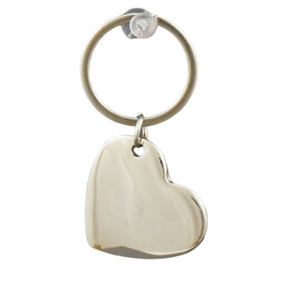 Portachiavi cuore argento