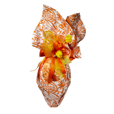 Bobina carta in polipropilene arancio Flowers
