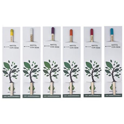 Matita con semi piantabili con fiori Matita con semi piantabili con fiori