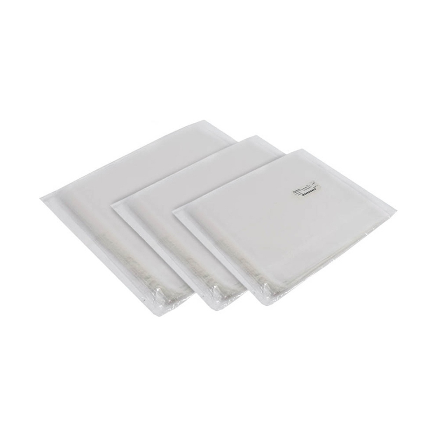 Dalbags 100 Sacchetti Trasparenti Per Alimenti Con Fondello In Carta Bianca - 130+80x370 Mm