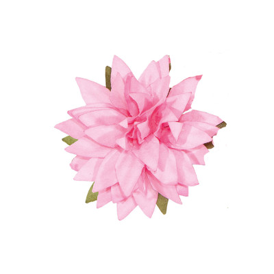 Fiori in carta rosa
