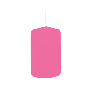 Candela cilindrica tinta unita rosa Candela cilindrica tinta unita rosa