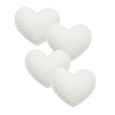 Gessetto Cuore bianco con cucitura