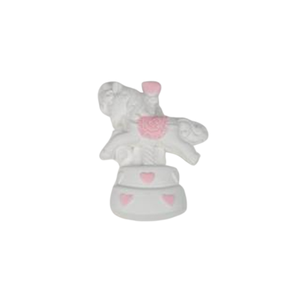 Gessetto giostra bianco e rosa