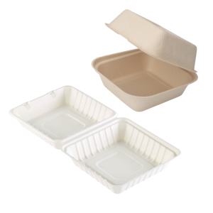 Box Hamburger eco in bagassa (50 pezzi)