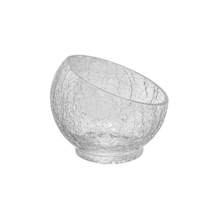 Coppetta inclinata vetro Crackle Coppetta inclinata vetro Crackle