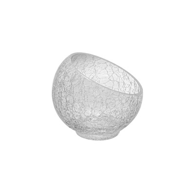 Coppetta inclinata vetro Crackle 9,5cm