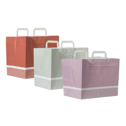 Sacchetti con pois e fondo largo