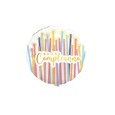 Pallone Buon Compleanno Scintille