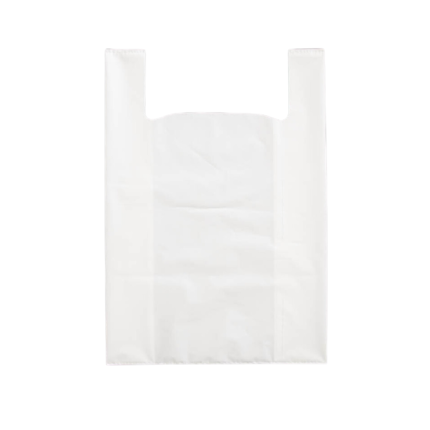 Shopper in plastica con manici a bretella